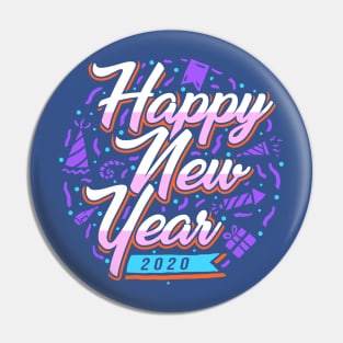 Happy New Year 2020 Pin