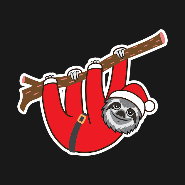 Sloth Santa by Plushism