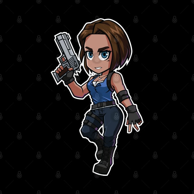 Jill Valentine Chibi RE3 Remake by Xar623