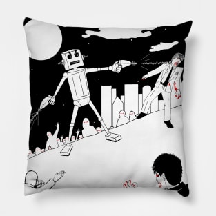 Night of the Robot VS the Dead of Night Pillow