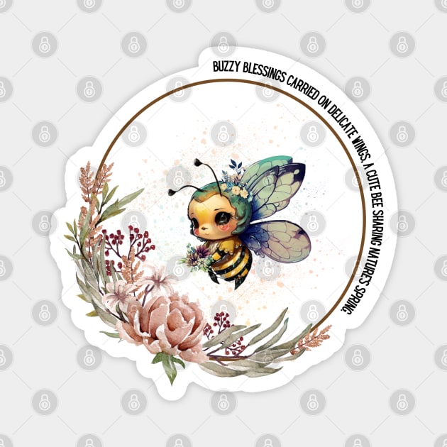 Buzzy Blessings Magnet by AlmostMaybeNever