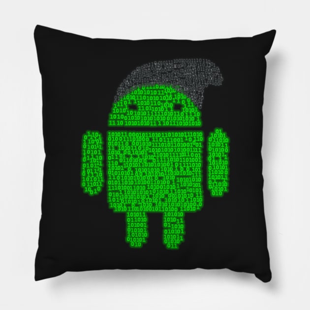 BeanieDroidv1.1 Pillow by findingNull