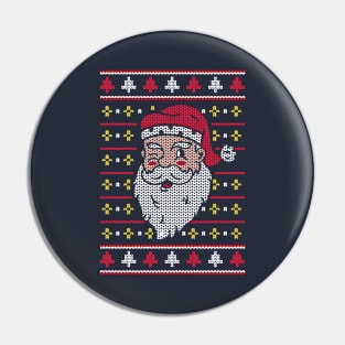 Christmas Sweater Santa Pin