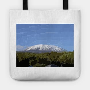 Mt Kilimanjaro Digital Painting Tote