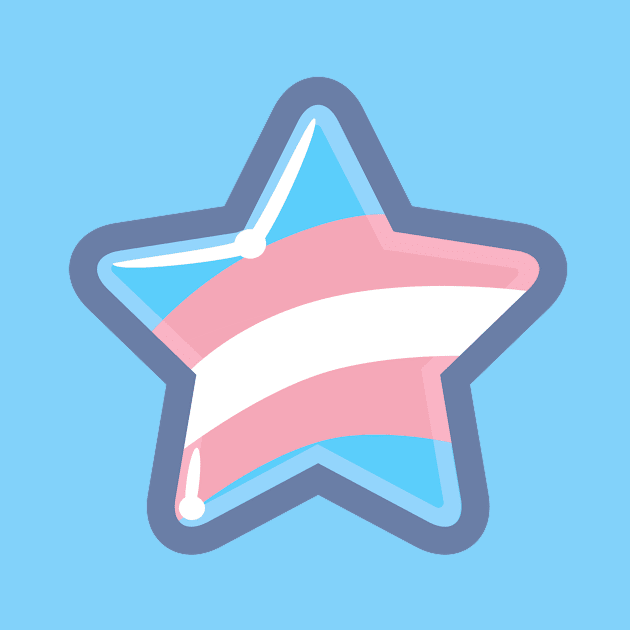 Trans Pride Star by VernenInk