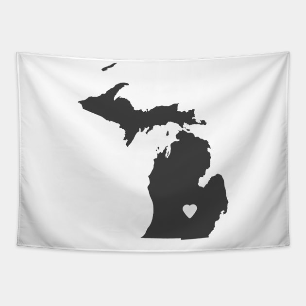 Michigan Love Tapestry by juniperandspruce