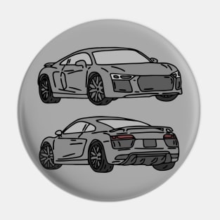 back and front luxury car Pin