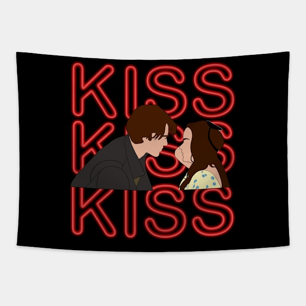 The Kissing Booth Tapestry by Strape