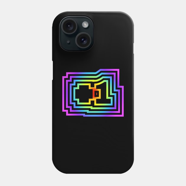 Plus 1 block rainbow Phone Case by Jokertoons