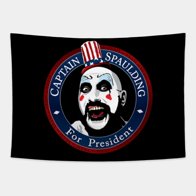 Captain Spaulding Horror Icon Tapestry by QuickMart