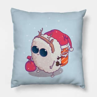 happy santa sushi Pillow