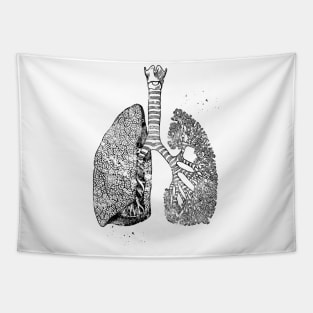 Lungs Art Tapestry