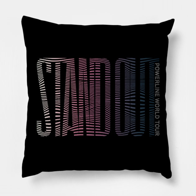 Stand Out Concert Tee Powerline World Tour Pillow by Batg1rl