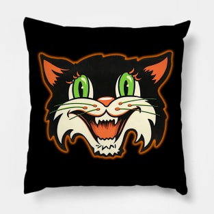 VINTAGE HALLOWEEN CAT! Pillow