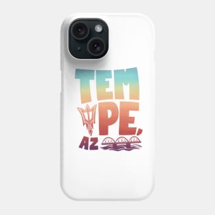 Tempe Rainbow Font Phone Case