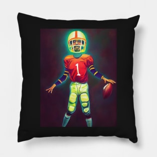 Football Player Hall T-Shirt Pillow