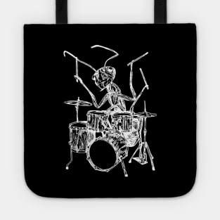 SEEMBO Ant Playing Drums Drummer Musician Drumming Fun Band Tote