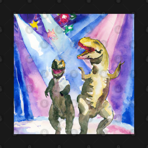 T-Rex Couple Dancing by TrexAmbassador