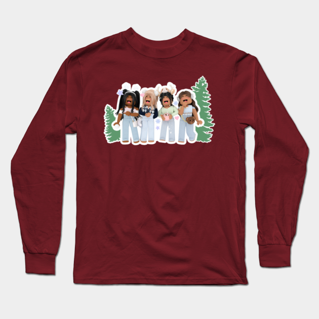 Winter Roblox Girls Roblox Long Sleeve T Shirt Teepublic - santa shirt roblox