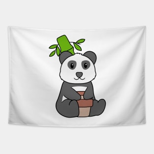 Panda Coffee Tapestry