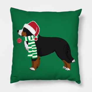 Christmas Bernese Mt Dog Pillow