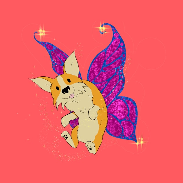 Corgifly Fly By by Dave