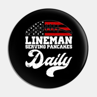 Lineman Serving Pancakes Daily Football Offensive Lineman Pin