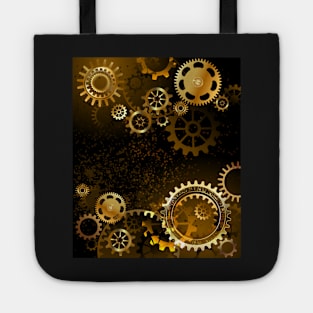 Background with gears ( Steampunk ) Tote