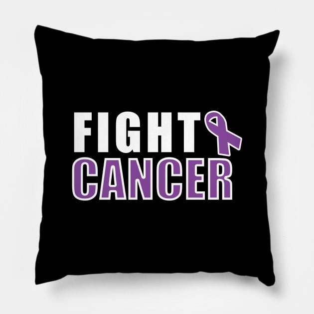 Fight Cancer - Cancer Motivation Pillow by mangobanana