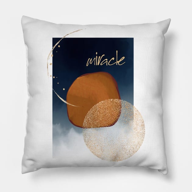 Miracle zen art #zen #modern Pillow by JBJart