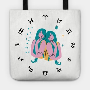 Gemini Zodiac Sign Tote