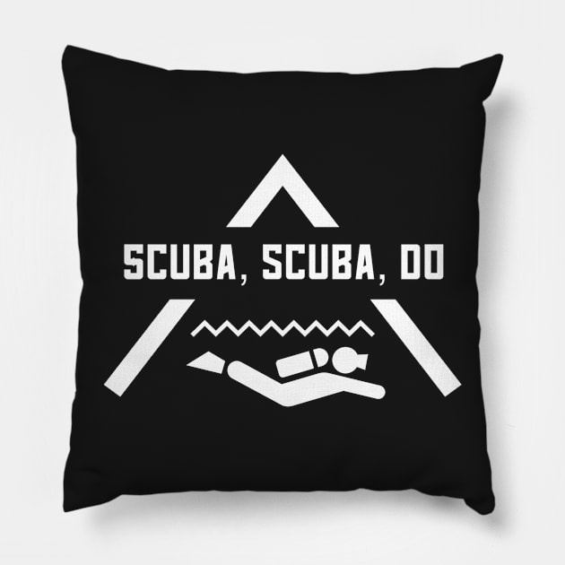 Scuba Scuba Do Funny Diving Pillow by atheartdesigns