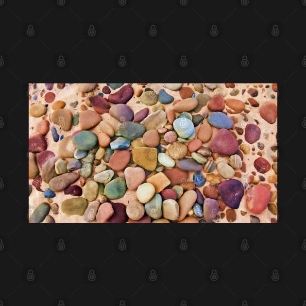 Beach Stones Abstract 4 by dhphotography