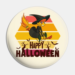 CUTE WITCH - HAPPY HALLOWEEN Pin