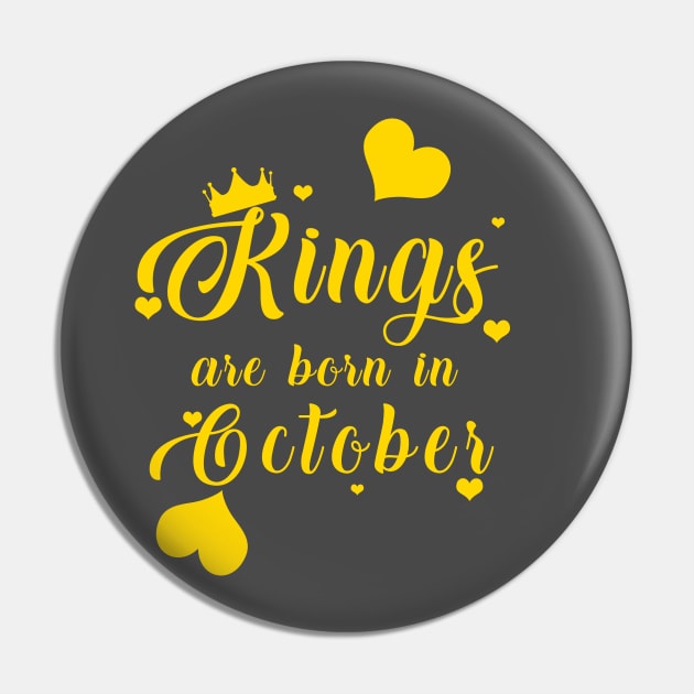 Kings Are Born In October Pin by mjhejazy