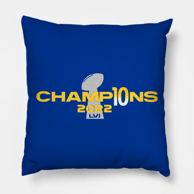 LOS ANGELES CHAMPIONS Pillow by thedeuce