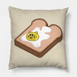 Sunny Side Up Cat Pillow