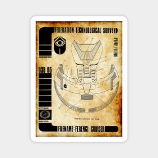 Federation Technological Survey Galactic Trader Ship Magnet