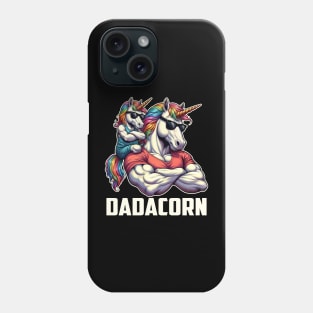 Dadacorn Unicorn Dad and Baby Christmas Papa Father's Day Phone Case