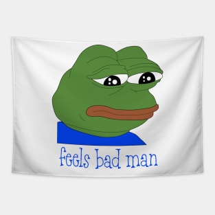 Pepe the frog meme Tapestry