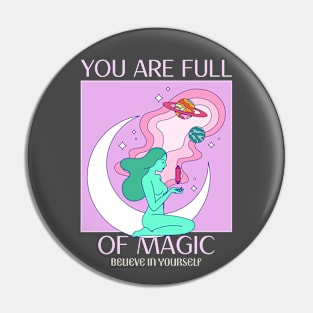 Mystical Woman Magical Esoteric Pin