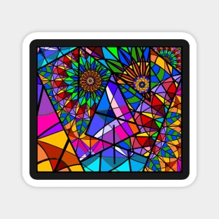 JEC Fractured Mandala Magnet