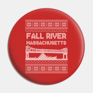 Fall River Ugly Sweater Pin