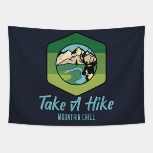 Take A Hike, mountain climbing, hiking, trekking, walking Tapestry