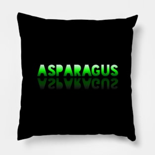 Asparagus - Healthy Lifestyle - Foodie Food Lover - Graphic Typography Pillow