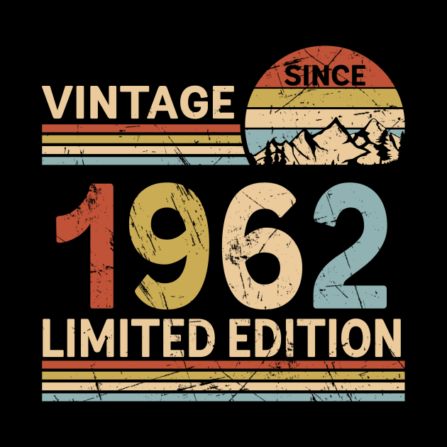Vintage Since 1962 Limited Edition 61st Birthday Gift Vintage Men's by Schoenberger Willard