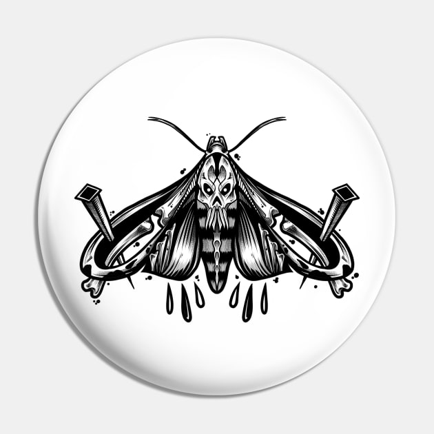 Death Moth Pin by Scottconnick