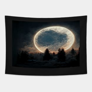 Unwind With The Moon And Relax Into Space Tapestry