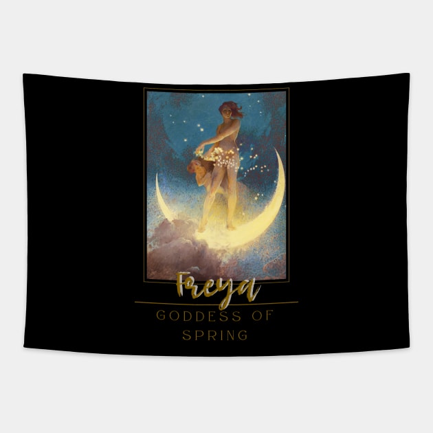 Goddess Freya Tapestry by Golden Eagle Design Studio