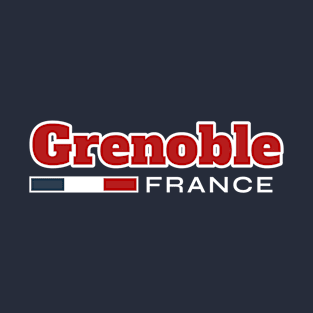 Grenoble France Retro T-Shirt